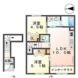 間取図画像 2LDK