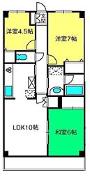 オークハウス 3LDKの間取図画像