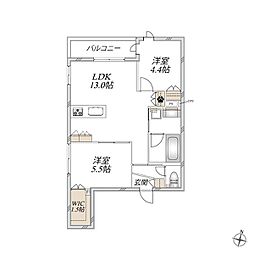 (仮称)川口市東川口2丁目メゾン 2LDKの間取図画像
