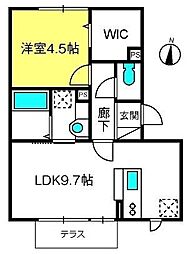 ピラタス15 1LDKの間取図画像