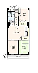 ファミール101 3DKの間取図画像