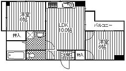 マンションザ佳苑 2LDKの間取図画像