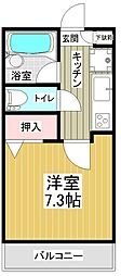 グランドステージ 1Kの間取図画像