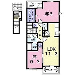 ピースヴィラ袋原南I 2階/-