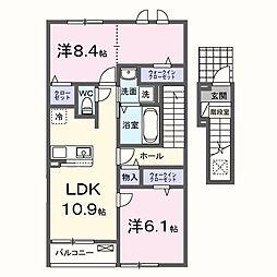 上飯田4丁目アパート 2階