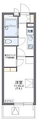 レオパレス福田町南 1Kの間取図画像