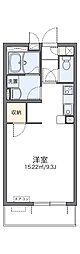 レオパレスりんぶん3 1Kの間取図画像
