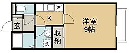 パストラーレ 1Kの間取図画像