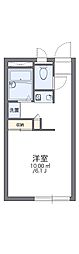レオパレスクレール 1Kの間取図画像