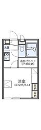 レオパレスI.N南仙台 1Kの間取図画像