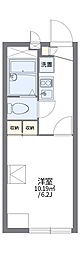 レオパレスたゆたり 1Kの間取図画像