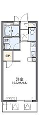レオパレスりんぶん3 1Kの間取図画像