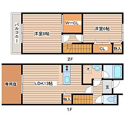 ＳＫＹｖｉｅｗ 1階2LDKの間取り