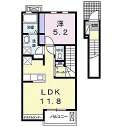 シューネスハイム　ミルト西館 2階/-