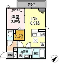 ONE UNIVERSITY PLACE 101 ｜ 静岡県静岡市駿河区谷田45-9（賃貸アパート1LDK・1階・32.41㎡） その2