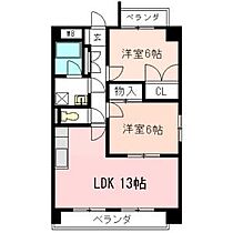 愛知県名古屋市北区如来町（賃貸マンション2LDK・3階・56.70㎡） その2