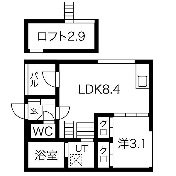 愛知県名古屋市中区新栄３丁目(賃貸アパート1LDK・3階・28.72㎡)の写真 その2