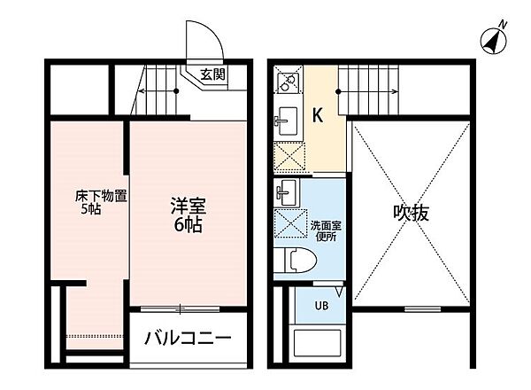 愛知県名古屋市西区平中町(賃貸アパート1K・2階・22.41㎡)の写真 その2
