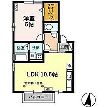 愛知県名古屋市千種区赤坂町６丁目（賃貸アパート1LDK・2階・40.43㎡） その2