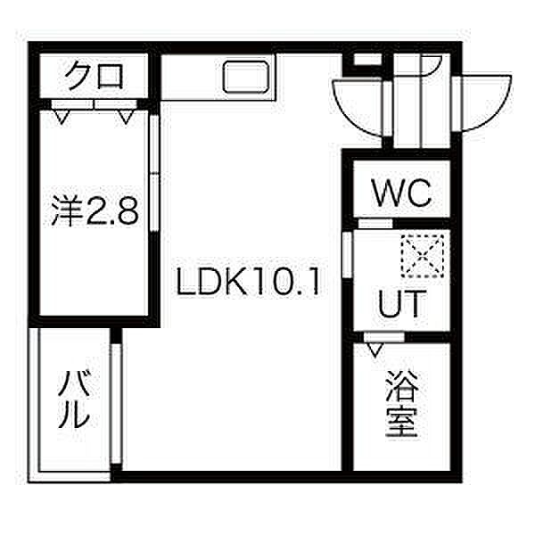 愛知県名古屋市守山区元郷２丁目(賃貸アパート1LDK・3階・30.29㎡)の写真 その2