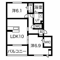 愛知県名古屋市西区堀越３丁目（賃貸アパート2LDK・1階・56.61㎡） その1