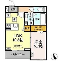 愛知県名古屋市東区大幸２丁目（賃貸アパート1LDK・1階・41.41㎡） その2