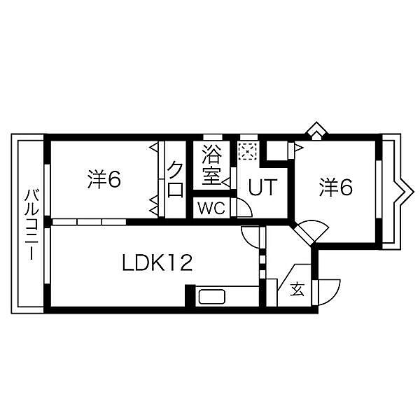 愛知県名古屋市西区上名古屋３丁目(賃貸マンション2LDK・1階・49.40㎡)の写真 その2