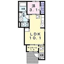 愛知県名古屋市西区城西町（賃貸アパート1LDK・1階・36.25㎡） その2