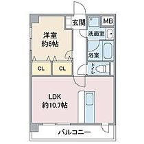 愛知県名古屋市西区大野木１丁目（賃貸マンション1LDK・2階・40.10㎡） その2