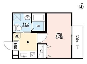 愛知県名古屋市守山区茶臼前（賃貸アパート1K・1階・22.21㎡） その2