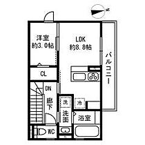 愛知県名古屋市北区龍ノ口町２丁目（賃貸アパート1LDK・2階・35.33㎡） その2