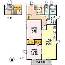 愛知県名古屋市守山区川村町（賃貸アパート2LDK・2階・61.36㎡） その1