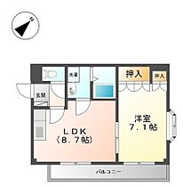 愛知県名古屋市西区上小田井２丁目（賃貸アパート1LDK・1階・36.21㎡） その1