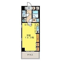 Add Wistaria 1 1階ワンルームの間取り