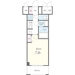 名古屋市営桜通線 丸の内駅 徒歩1分の賃貸マンション 10階1Kの間取り