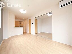 名古屋市営上飯田線 上飯田駅 徒歩14分の賃貸アパート 1階1LDKのリビング/ダイニング