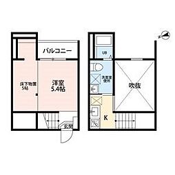 lumi＆234；re IV 1階1Kの間取り