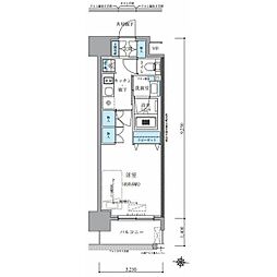 名古屋市営鶴舞線 丸の内駅 徒歩4分の賃貸マンション 5階1Kの間取り