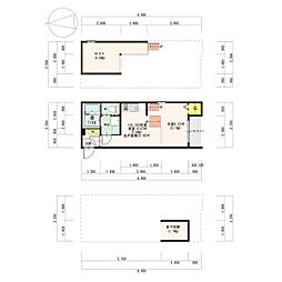 Maison Dolce 1階1DKの間取り
