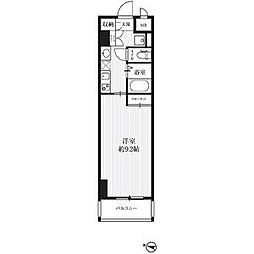 HF久屋大通レジデンス 6階1Kの間取り