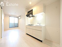 名古屋市営鶴舞線 上小田井駅 徒歩7分の賃貸アパート 3階2LDKのリビング/ダイニング