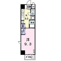 名古屋市営鶴舞線 丸の内駅 徒歩5分の賃貸マンション 3階1Kの間取り