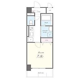シェリール東桜 5階1Kの間取り