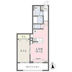 名古屋市営名城線 志賀本通駅 徒歩7分の賃貸アパート 3階1LDKの間取り