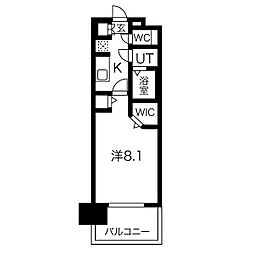 パルティール千種アネックス 14階1Kの間取り