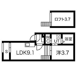 名古屋市営名城線 大曽根駅 徒歩4分の賃貸アパート 1階1SLDKの間取り