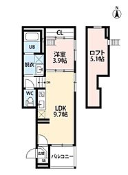 間取図画像 1LDK