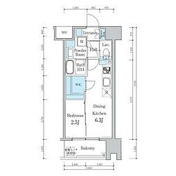 Partners今池 1DKの間取図画像