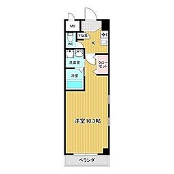 本州守山ビル 1Kの間取図画像