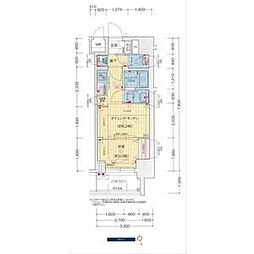 プレサンス広小路通今池 1DKの間取図画像